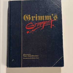 Grimm's Grim Tales - Black Hardcover with Gold & Red Accents